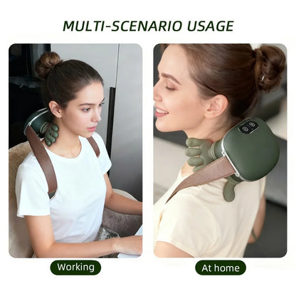 “Bionic Wireless Neck & Shoulder Massager – Cervical Trapezius Kneading Shawl with Brushless Motor – Full Body Relaxation”