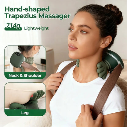 “Bionic Wireless Neck & Shoulder Massager – Cervical Trapezius Kneading Shawl with Brushless Motor – Full Body Relaxation”
