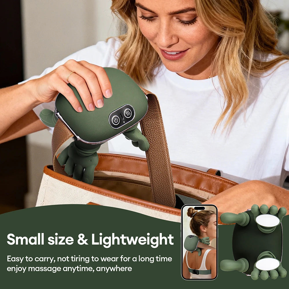 “Bionic Wireless Neck & Shoulder Massager – Cervical Trapezius Kneading Shawl with Brushless Motor – Full Body Relaxation”