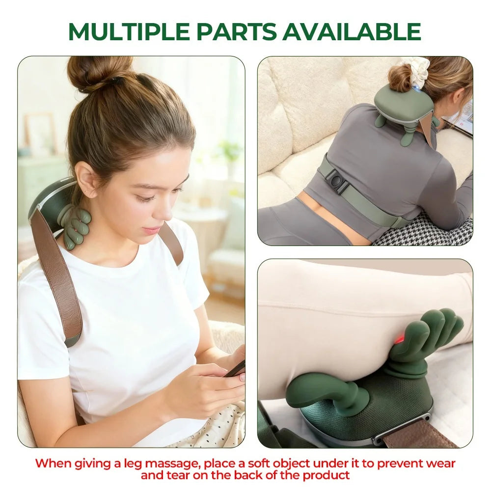 “Bionic Wireless Neck & Shoulder Massager – Cervical Trapezius Kneading Shawl with Brushless Motor – Full Body Relaxation”