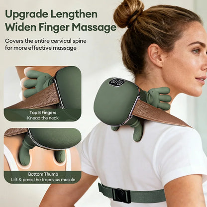“Bionic Wireless Neck & Shoulder Massager – Cervical Trapezius Kneading Shawl with Brushless Motor – Full Body Relaxation”