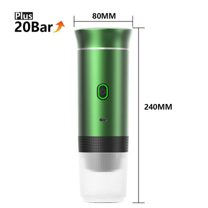 Portable Wireless Espresso Coffee Maker – 3-in-1 Travel Coffee Machine